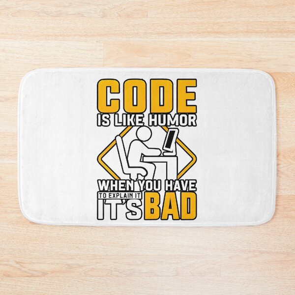 Item preview, Code Is Like Humor Clean Code Programmer Joke designed and sold by Zenith Design.