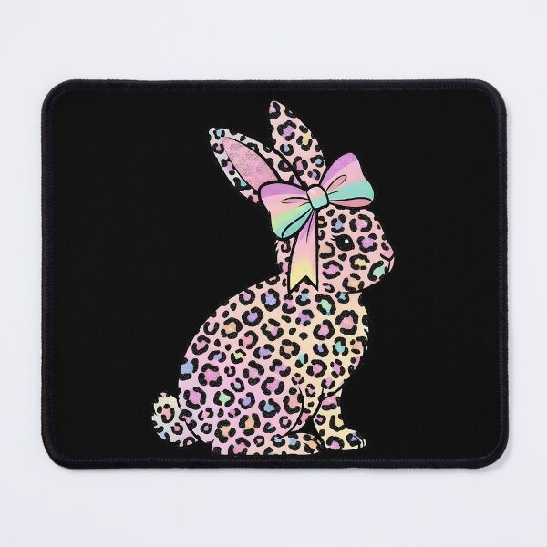 Item preview, Girls Pastel Leopard Easter Bunny Bow designed and sold by KroghDs.