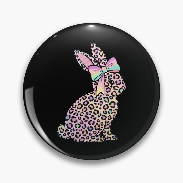 Item preview, Girls Pastel Leopard Easter Bunny Bow designed and sold by KroghDs.