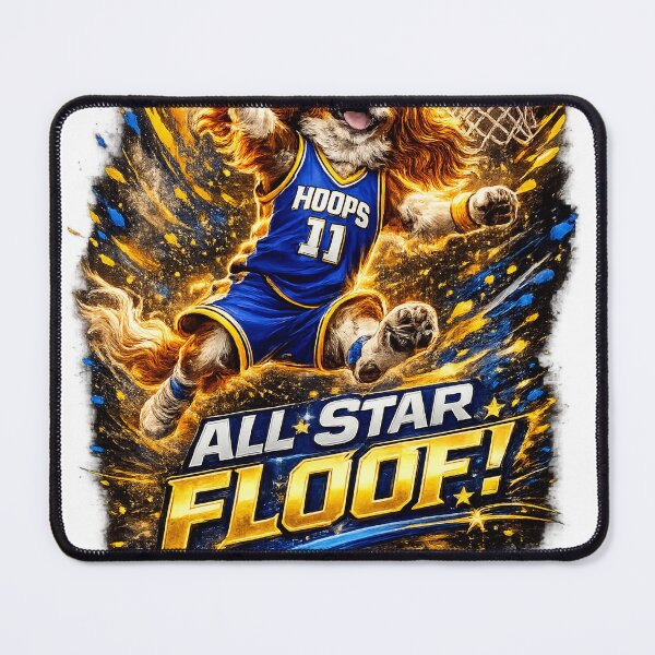 Item preview, All Star Floof Basketball Dog Illustration designed and sold by PavelskiArt.