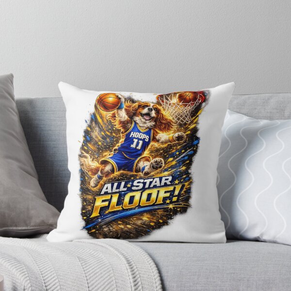 Item preview, All Star Floof Basketball Dog Illustration designed and sold by PavelskiArt.