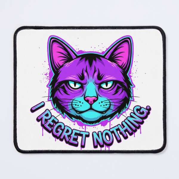 Item preview, I Regret Nothing Funny Cat T Shirt – Sarcastic Unapologetic Meme Graphic Tee for Cat Lovers designed and sold by Oops! Wear.