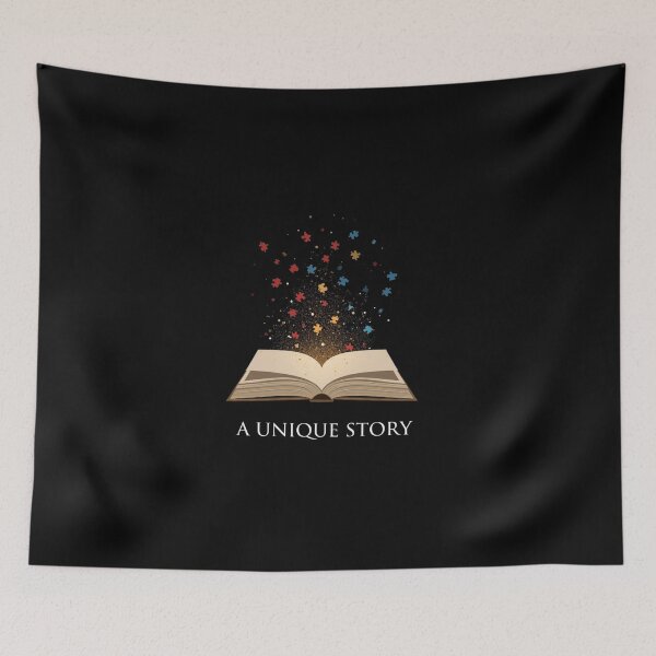 Item preview, Autism Reading Shirt | A Unique Story Open Book Puzzle designed and sold by MotivAura.