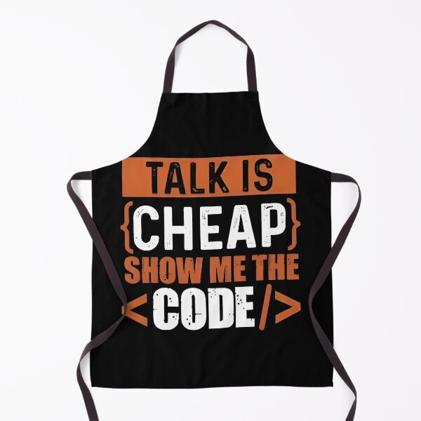 Item preview, Talk Is Cheap Show Me The Code Typography Design designed and sold by Zenith Design.