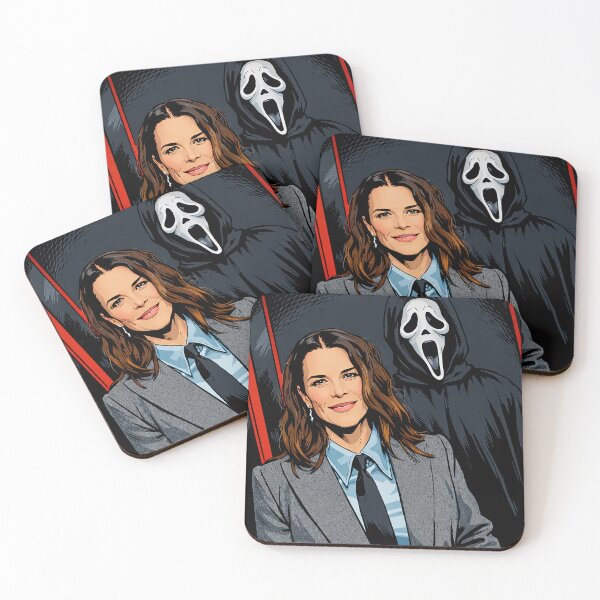 Item preview, Scream Neve Campbell and Ghostface (fan art) designed and sold by PopCultureAndStuff.
