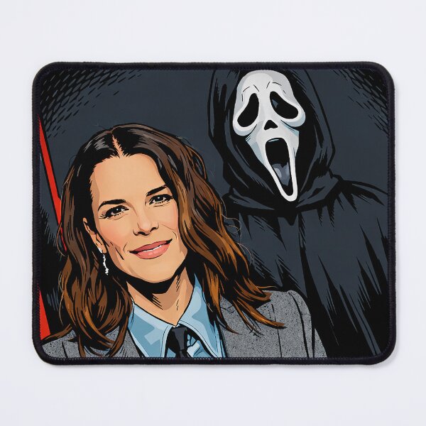 Item preview, Scream Neve Campbell and Ghostface (fan art) designed and sold by PopCultureAndStuff.