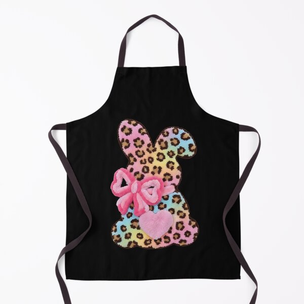 Item preview, Girls Pastel Leopard Easter Bunny Heart designed and sold by KroghDs.
