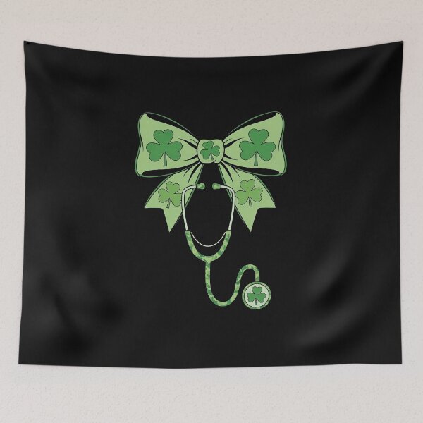 Item preview, St Patrick's Day Nurse Coquette Bow Stethoscope for Women designed and sold by viectory.