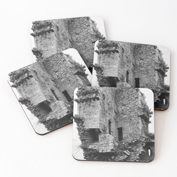 Item preview, Moody B&W Photograph of Ancient Stone Castle Ruin designed and sold by ivon55.