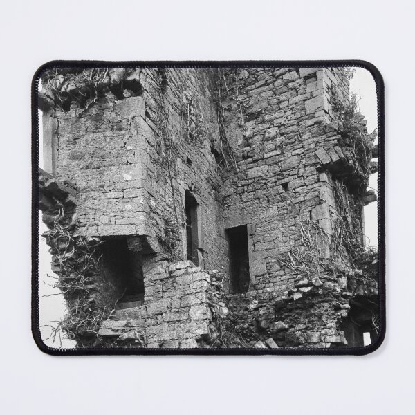 Item preview, Moody B&W Photograph of Ancient Stone Castle Ruin designed and sold by ivon55.
