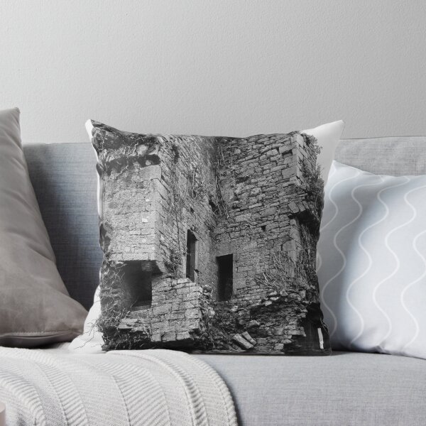 Item preview, Moody B&W Photograph of Ancient Stone Castle Ruin designed and sold by ivon55.