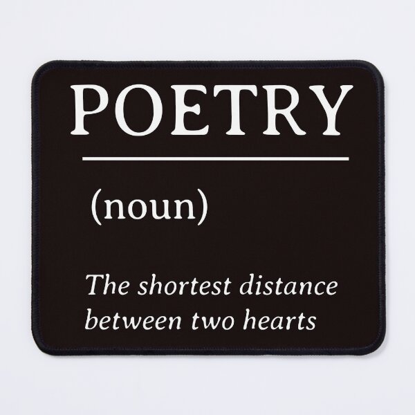 Item preview, Poetry Is the Shortest Distance Between Two Hearts – Dictionary Definition Graphic T-Shirt designed and sold by Gerontar.