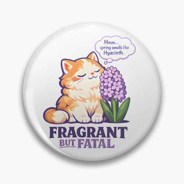 Item preview, Fragrant But Fatal – Funny Cat Hyacinth Veterinary Humor Design designed and sold by Bettybee00.
