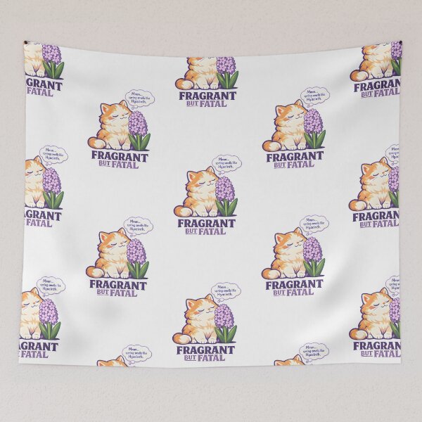 Item preview, Fragrant But Fatal – Funny Cat Hyacinth Veterinary Humor Design designed and sold by Bettybee00.