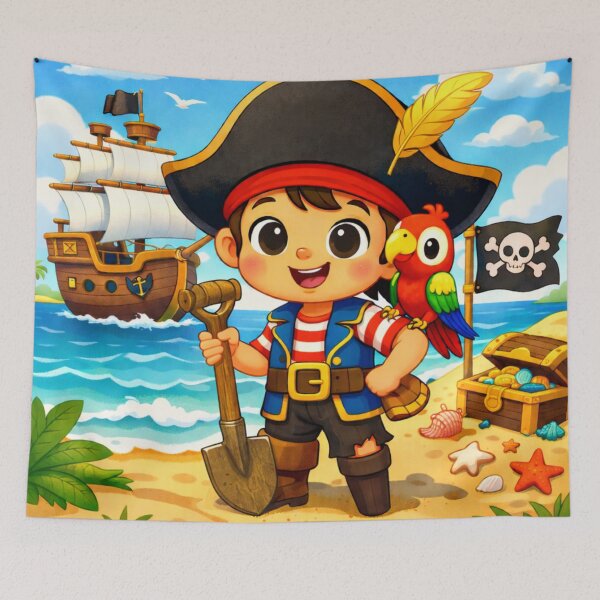 Item preview, Pirate - Land Ahoy! Super Cute Children's Design designed and sold by VintageImageInc.