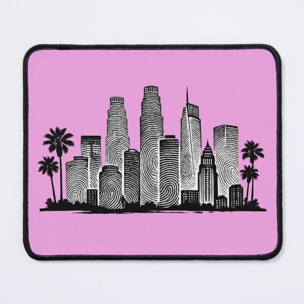 Item preview, Los Angeles Fingerprint Skyline | Modern City Print | Minimalist Urban Art | City Identity Wall Art | City Prints Series designed and sold by Dream Circuit .