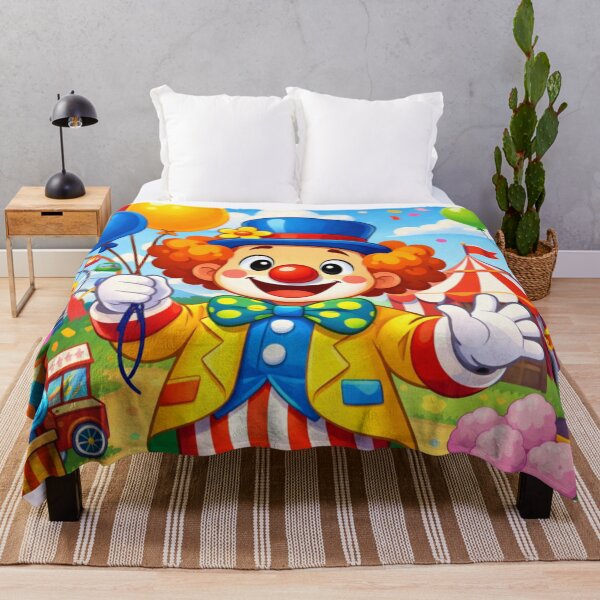 Item preview, Carnival Clown - Super Cute Children's Design designed and sold by VintageImageInc.