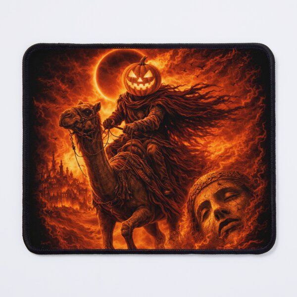 Item preview, Headless Horseman Desert Eclipse – Apocalyptic Fantasy Halloween Art designed and sold by TheHorsemanRidesAgain.