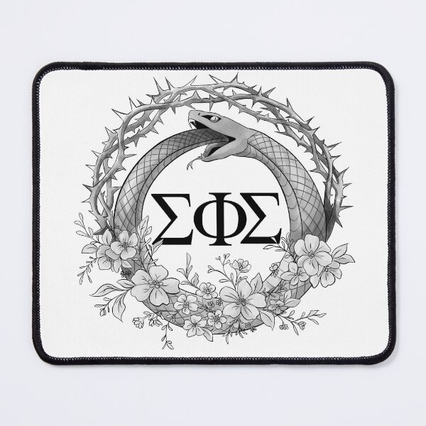 Item preview, Ouroboros Life and Death (Greyscale) designed and sold by Sigma-Phi-Sigma.