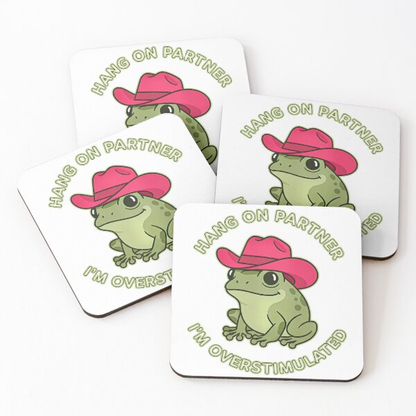 Item preview, Hang On Partner I’m Overstimulated designed and sold by turkey1200.