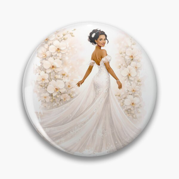 Item preview, Orchids Melanin Bride  designed and sold by aylastyle.