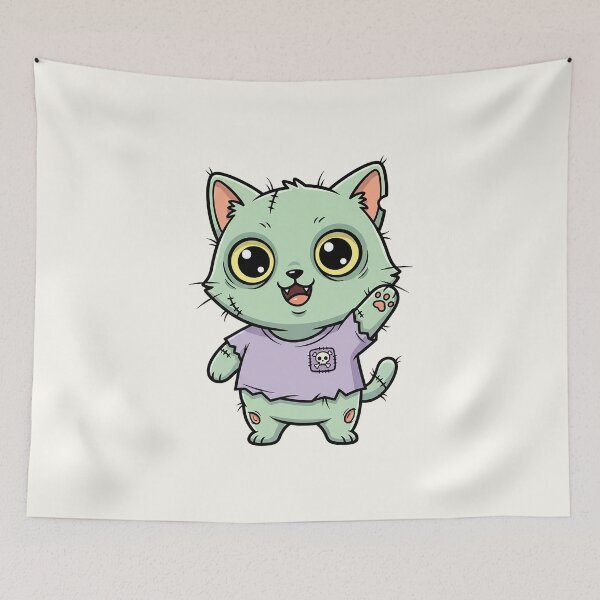 Item preview, Cute Zombie Cat designed and sold by HoopeStylee.