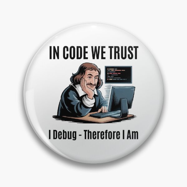 Item preview, Descartes at the Keyboard designed and sold by Moxie Ink Lady.