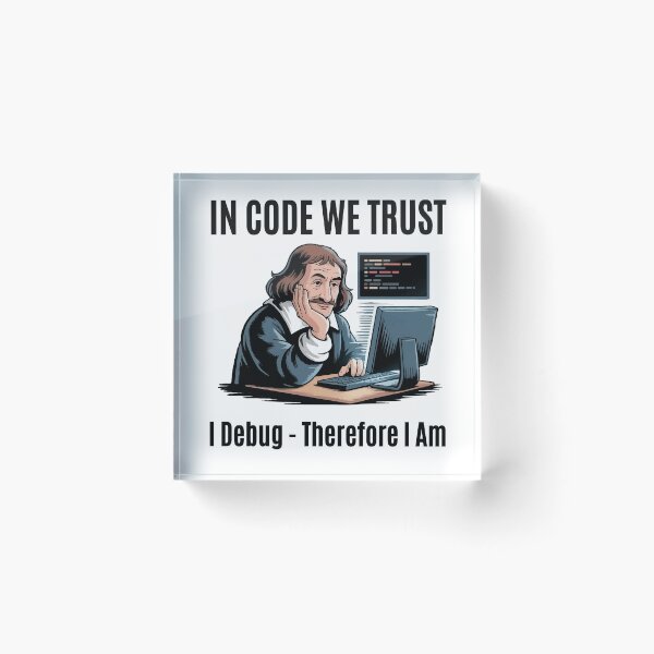 Item preview, Descartes at the Keyboard designed and sold by Moxie Ink Lady.