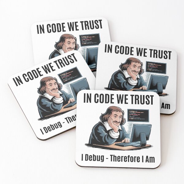 Item preview, Descartes at the Keyboard designed and sold by Moxie Ink Lady.