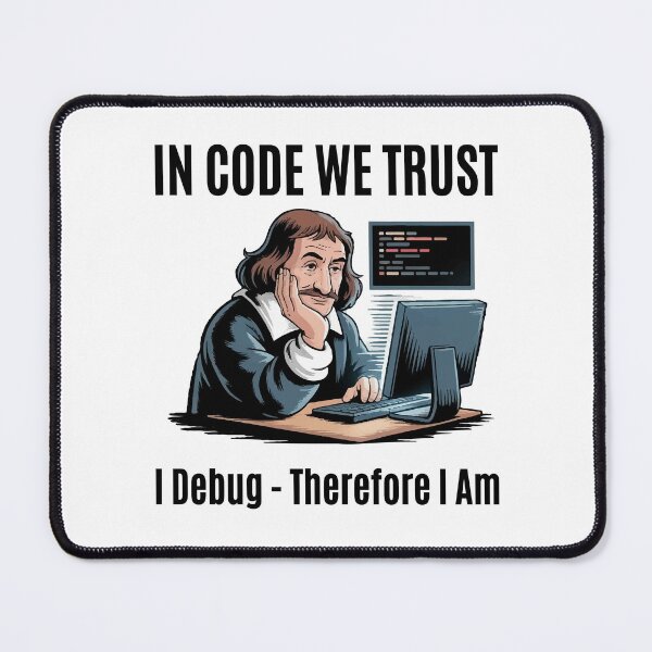 Item preview, Descartes at the Keyboard designed and sold by Moxie Ink Lady.