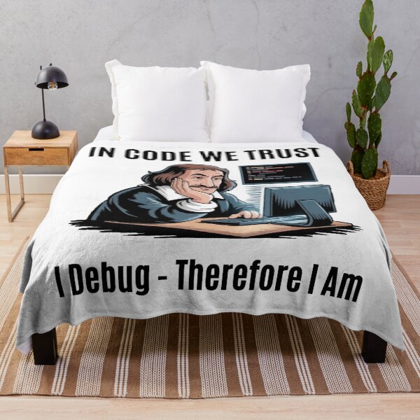 Item preview, Descartes at the Keyboard designed and sold by Moxie Ink Lady.