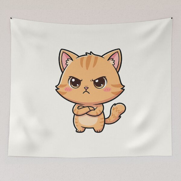 Artikelvorschau, Grumpy Angry Cat entworfen und verkauft von HoopeStylee.