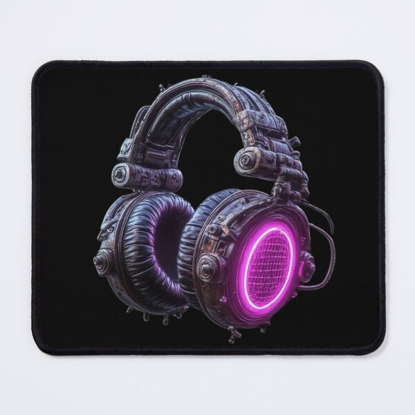 Item preview, Industrial Cyberpunk Neon DJ Headphones designed and sold by BassLineDesign.