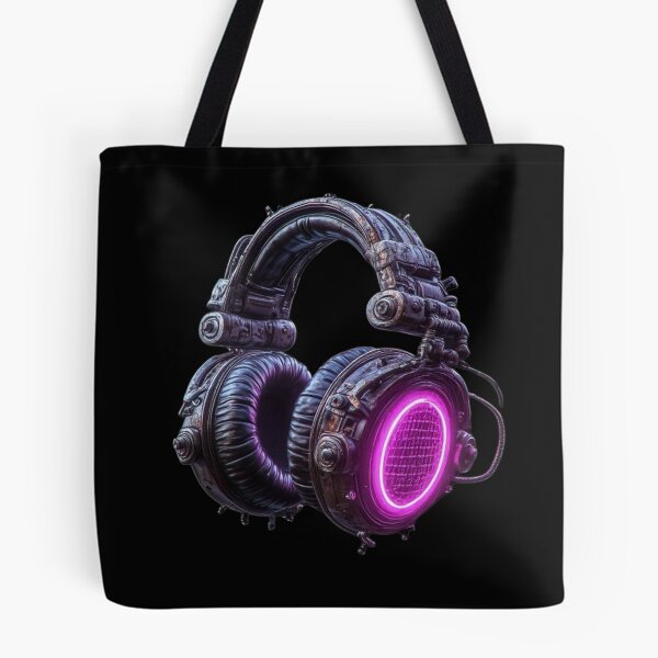 Item preview, Industrial Cyberpunk Neon DJ Headphones designed and sold by BassLineDesign.
