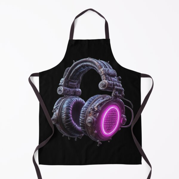 Item preview, Industrial Cyberpunk Neon DJ Headphones designed and sold by BassLineDesign.