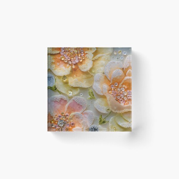 Item preview, Yellow and Orange Gem Flowers designed and sold by AngelHomes1.