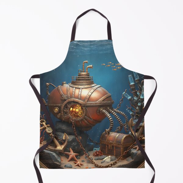 Item preview, Abyssal Relic — Steampunk Submarine Porthole Scene designed and sold by The Visual Syllabus.