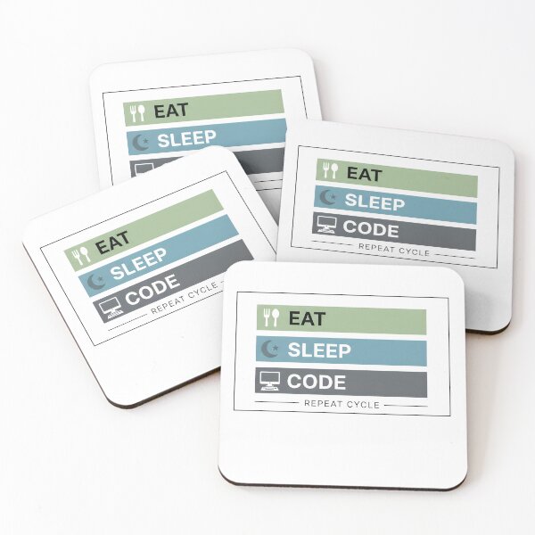 Item preview, Eat Sleep Code – Minimalist Programmer Design designed and sold by BGCDesigns.