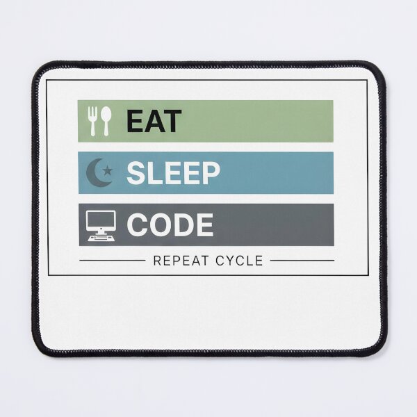 Item preview, Eat Sleep Code – Minimalist Programmer Design designed and sold by BGCDesigns.