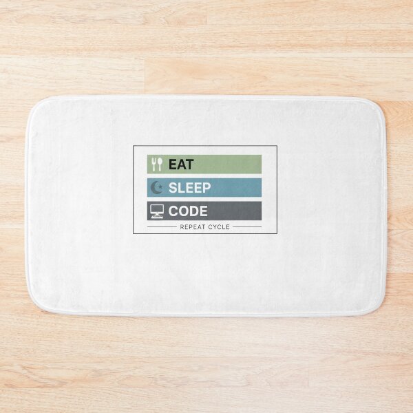 Item preview, Eat Sleep Code – Minimalist Programmer Design designed and sold by BGCDesigns.