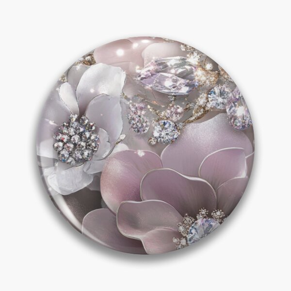 Item preview, Blush Diamond Floral Glam Art designed and sold by AngelHomes1.
