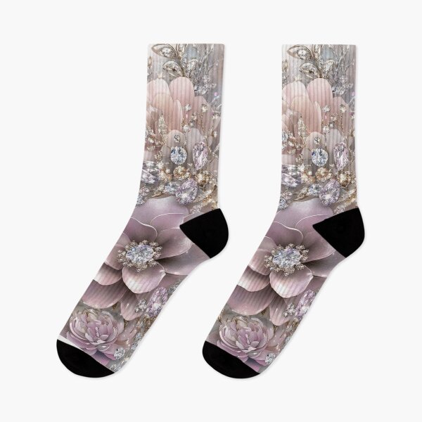 Item preview, Blush Diamond Floral Glam Art designed and sold by AngelHomes1.