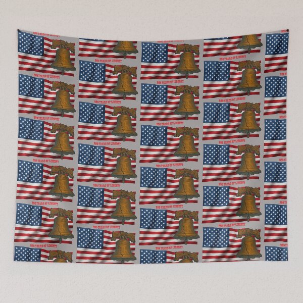 Item preview, American Flag with Liberty Bell 250 Years of Independence URM designed and sold by urmaddad.