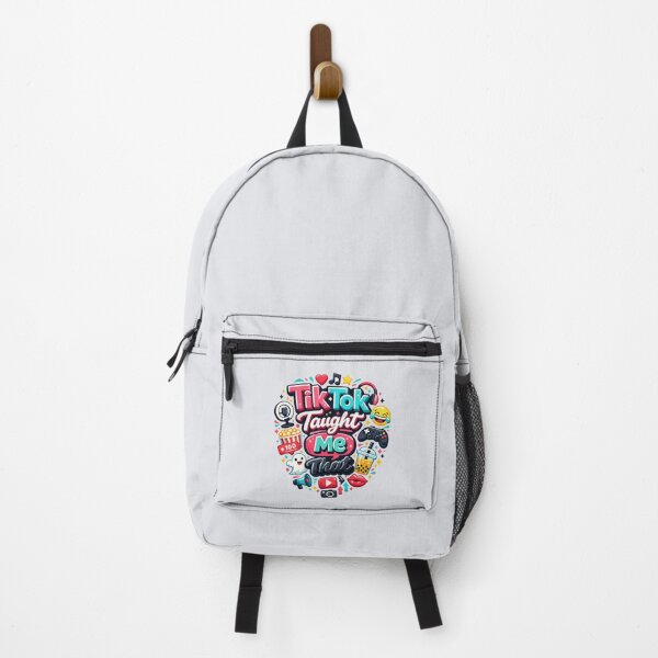 Item preview, TikTok Taught Me That | Funny Social Media Trend Icon Graphic designed and sold by PopCulturePixel.