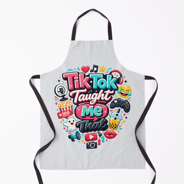 Item preview, TikTok Taught Me That | Funny Social Media Trend Icon Graphic designed and sold by PopCulturePixel.