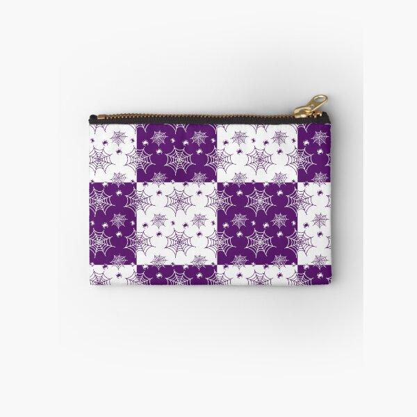 Item preview, White and plum interchange web pattern designed and sold by serenebookworm.