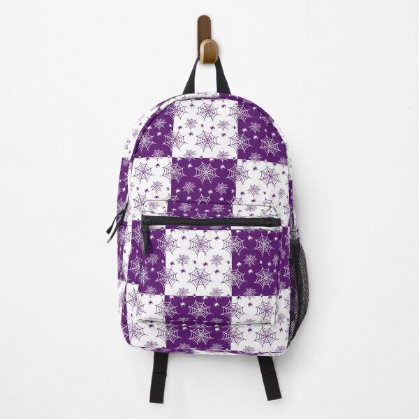 Item preview, White and plum interchange web pattern designed and sold by serenebookworm.