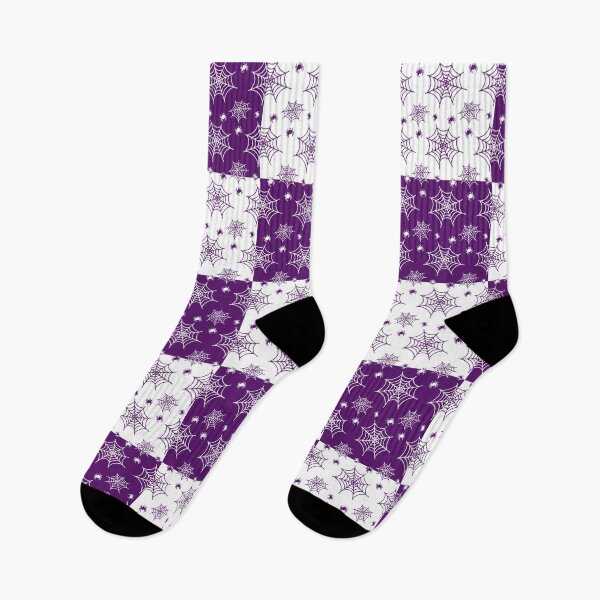 Item preview, White and plum interchange web pattern designed and sold by serenebookworm.