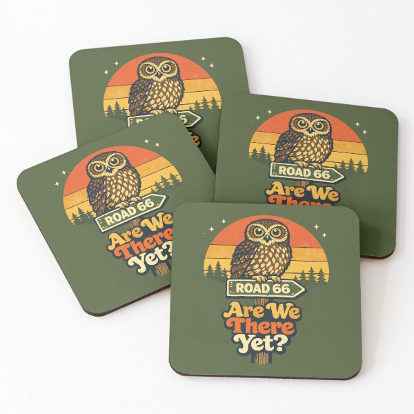 Item preview, Are We There Yet Ruru – Retro 70s Funny NZ Owl Road Trip  designed and sold by MvuuStudio.