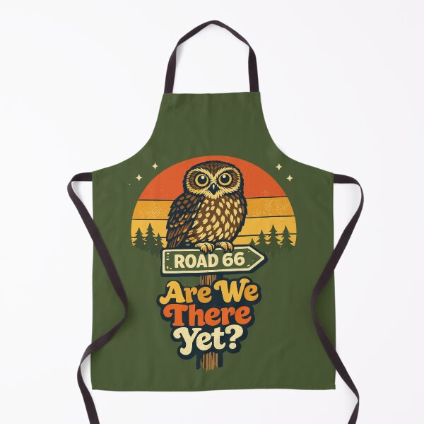 Item preview, Are We There Yet Ruru – Retro 70s Funny NZ Owl Road Trip  designed and sold by MvuuStudio.